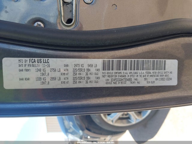 Dodge Journey Crossroad Plus 2017 3C4PDCGG0HT554855 Image 9