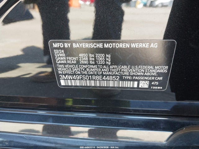 BMW M340I 2024 3MW49FS01R8E44852 Image 9