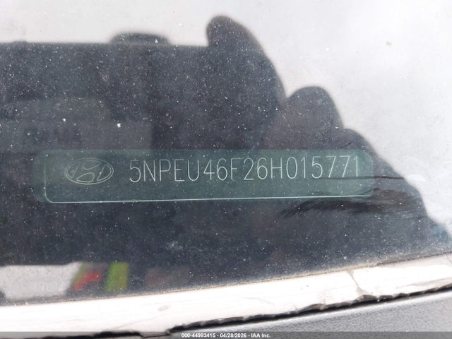 44983415 :رقم المزاد ، 5NPEU46F26H015771 vin ، 2006 Hyundai Sonata Gls V6/lx V6 مزاد بيع