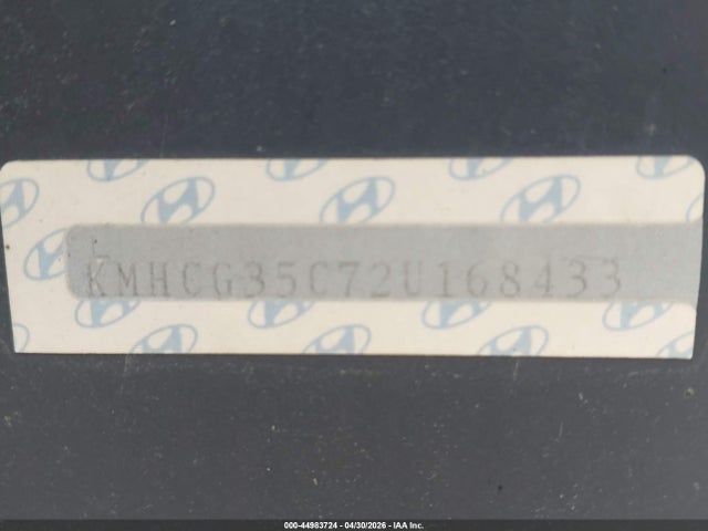 Продаж на аукціоні авто 2002 Hyundai Accent Gs, vin: KMHCG35C72U168433, номер лоту: 44983724