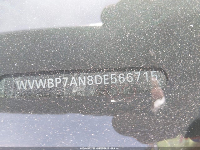 44983788 :رقم المزاد ، WVWBP7AN8DE566715 vin ، 2013 Volkswagen Cc 2.0t Sport مزاد بيع