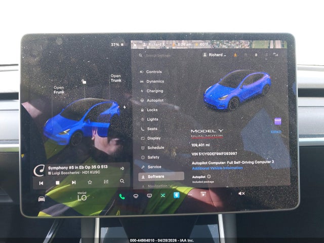 5YJYGDEF9MF093997 Tesla Model Y Performance Dual Motor All-wheel Drive