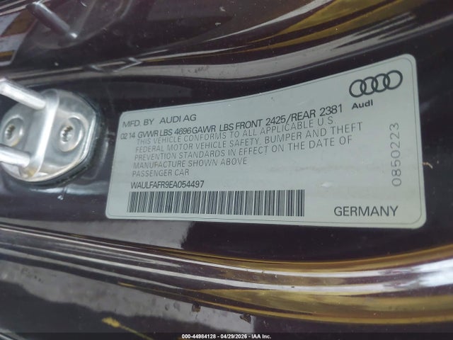 Продаж на аукціоні авто 2014 Audi A5 2.0t Premium, vin: WAULFAFR9EA054497, номер лоту: 44984128