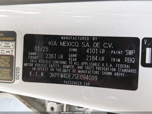 KIA K4 Gt-line 2025 3KPFW4DE7SE094099 Image 9