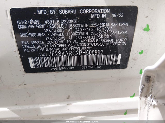 Subaru Forester Touring 2023 JF2SKARC2PH505962 Image 9