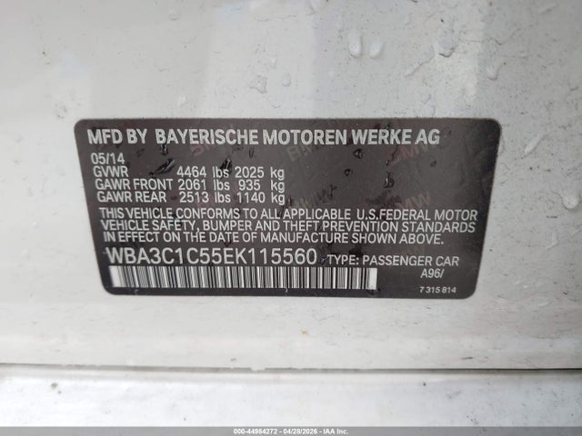 WBA3C1C55EK115560 BMW 328I