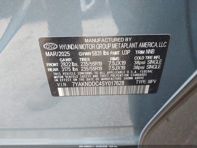 7YAKNDDC4SY017628 Hyundai Ioniq 5 Sel