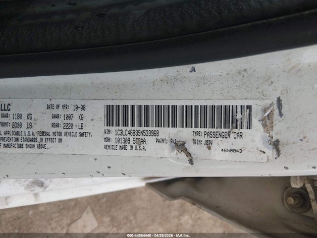Продаж на аукціоні авто 2009 Chrysler Sebring Lx, vin: 1C3LC46B39N533968, номер лоту: 44984440