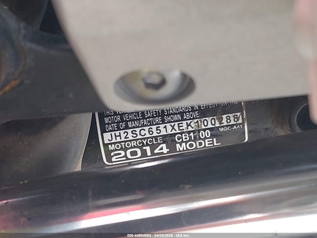 Aukcja sprzedaży 2014 Honda Cb1100, vin: JH2SC651XEK100288, numer aukcji: 44984564