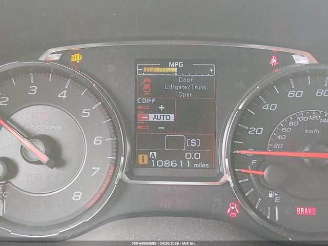 Aukcja sprzedaży 2018 Subaru Wrx Sti Limited, vin: JF1VA2W6XJ9818493, numer aukcji: 44984595