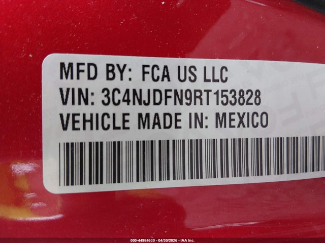 Продажа на аукционе авто 2024 Jeep Compass Latitude Lux Fwd, vin: 3C4NJDFN9RT153828, номер лота: 44984630