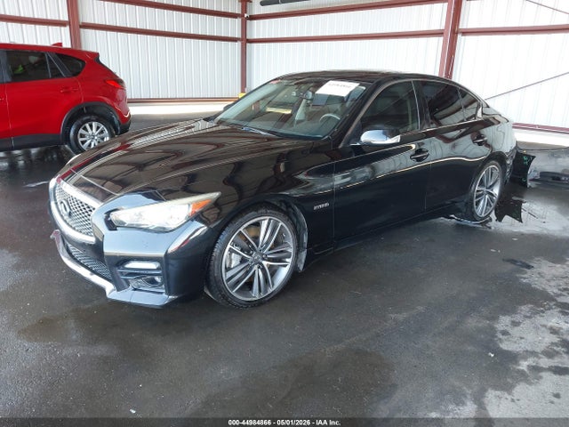 44984866 :رقم المزاد ، JN1AV7AR3FM850902 vin ، 2015 Infiniti Q50 Hybrid Sport مزاد بيع