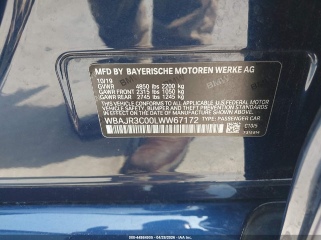 Продажа на аукционе авто 2020 Bmw 530i, vin: WBAJR3C00LWW67172, номер лота: 44984905