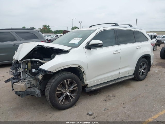 Aukcja sprzedaży 2016 Toyota Highlander Xle V6, vin: 5TDJKRFH7GS322979, numer aukcji: 44985129