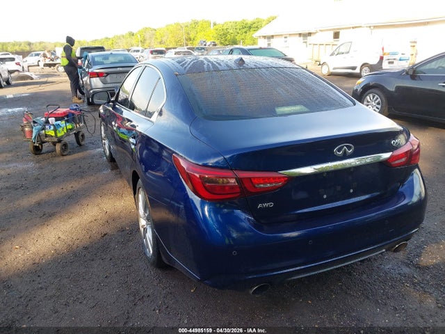 2021 Infiniti Q50 Luxe Awd მანქანა იყიდება აუქციონზე, vin: JN1EV7BR9MM755645, აუქციონის ნომერი: 44985159