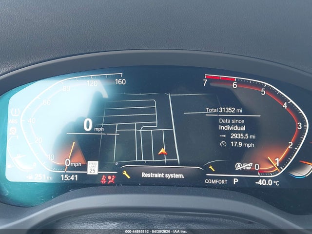 2022 Bmw X3 Sdrive30i მანქანა იყიდება აუქციონზე, vin: WBX47DP00NN172875, აუქციონის ნომერი: 44985182