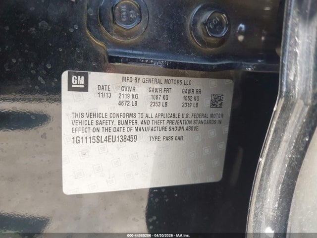 1G1115SL4EU138459 Chevrolet IMPALA 1LT