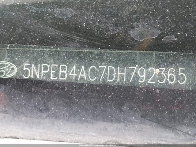 Aukcja sprzedaży 2013 Hyundai Sonata Gls, vin: 5NPEB4AC7DH792365, numer aukcji: 44985235