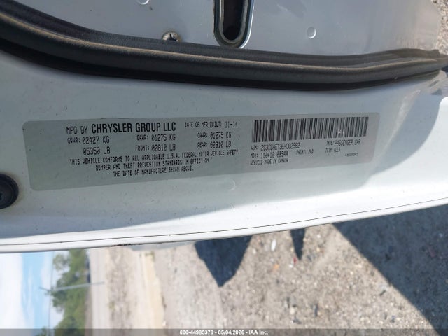 44985379 :رقم المزاد ، 2C3CCAET3EH382982 vin ، 2014 Chrysler 300c مزاد بيع