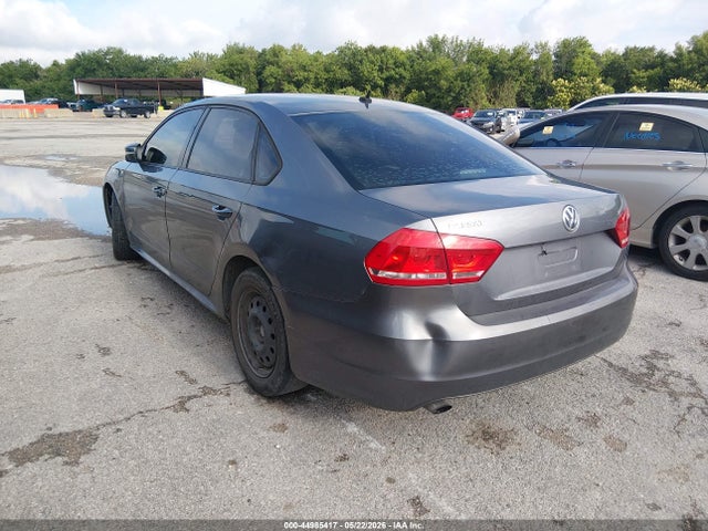 44985417 :رقم المزاد ، 1VWAP7A33DC119115 vin ، 2013 Volkswagen Passat 2.5l S مزاد بيع