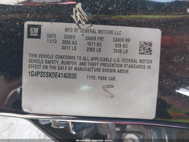 Продаж на аукціоні авто 2014 Buick Verano Leather Group, vin: 1G4PS5SK5E4140836, номер лоту: 44985433