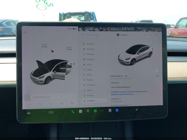 Tesla Model 3 Standard Range Plus Rear-wheel Drive 2021 5YJ3E1EA8MF919421 Image 7
