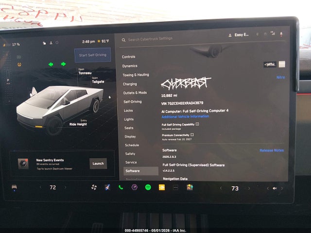 Aukcja sprzedaży 2024 Tesla Cybertruck Cyberbeast, vin: 7G2CEHEEXRA043979, numer aukcji: 44985746