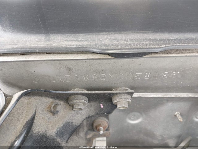 Aukcja sprzedaży 2000 Honda Cr-v Ex, vin: JHLRD1866YC058489, numer aukcji: 44985953