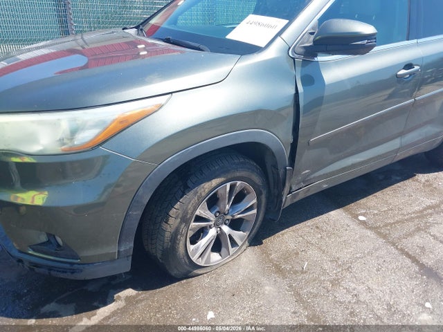 2015 Toyota Highlander Xle V6 მანქანა იყიდება აუქციონზე, vin: 5TDJKRFH2FS107721, აუქციონის ნომერი: 44986060