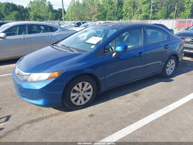 2012 Honda Civic Lx მანქანა იყიდება აუქციონზე, vin: 2HGFB2F52CH568805, აუქციონის ნომერი: 44986093