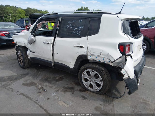 Aukcja sprzedaży 2018 Jeep Renegade Limited 4x4, vin: ZACCJBDB6JPH85587, numer aukcji: 44986173