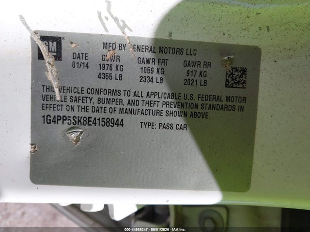 Продаж на аукціоні авто 2014 Buick Verano, vin: 1G4PP5SK8E4158944, номер лоту: 44986247