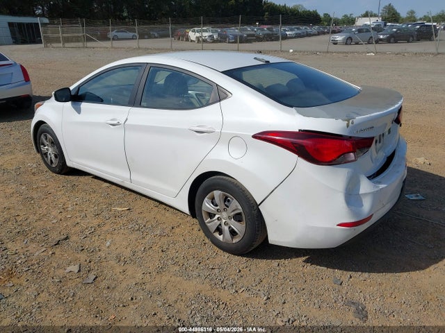 Aukcja sprzedaży 2016 Hyundai Elantra Se, vin: 5NPDH4AE9GH725900, numer aukcji: 44986316