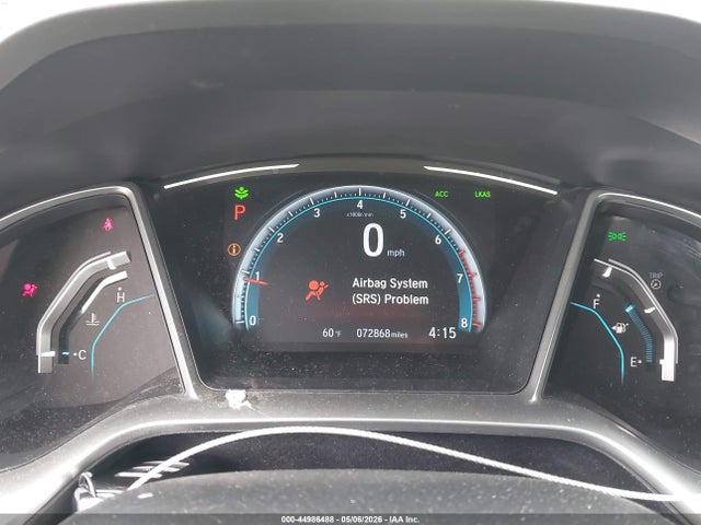 2019 Honda Civic Ex მანქანა იყიდება აუქციონზე, vin: 2HGFC3B37KH350123, აუქციონის ნომერი: 44986488