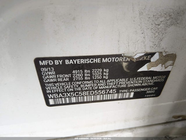 2014 Bmw 328i Gran Turismo Xdrive მანქანა იყიდება აუქციონზე, vin: WBA3X5C58ED556745, აუქციონის ნომერი: 44986494