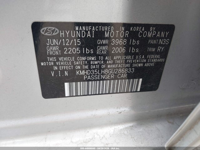 Hyundai ELANTRA GT 2016 KMHD35LH8GU286833 Image 9