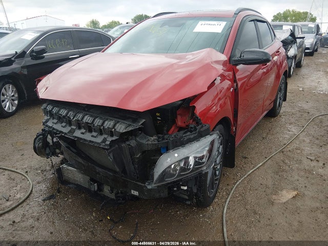 2022 Hyundai Kona N Line მანქანა იყიდება აუქციონზე, vin: KM8K3CA34NU775388, აუქციონის ნომერი: 44986631