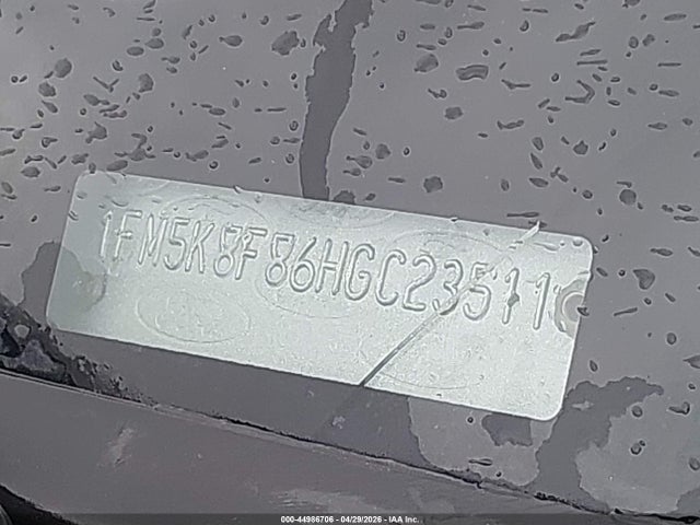 1FM5K8F86HGC23511 Ford Explorer Limited