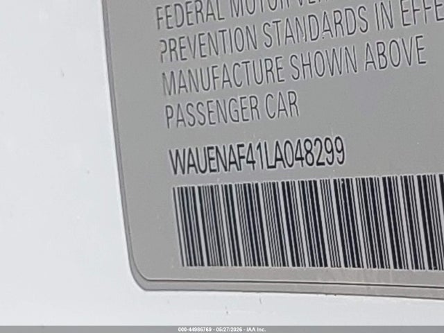 Aukcja sprzedaży 2020 Audi A4 Premium Plus 45 Tfsi Quattro S Tronic, vin: WAUENAF41LA048299, numer aukcji: 44986769