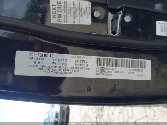 Aukcja sprzedaży 2016 Dodge Charger Sxt, vin: 2C3CDXHG8GH166479, numer aukcji: 44987117