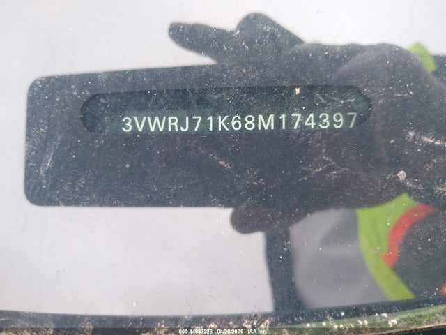 Продажа на аукционе авто 2008 Volkswagen Jetta Wolfsburg Edition, vin: 3VWRJ71K68M174397, номер лота: 44987228