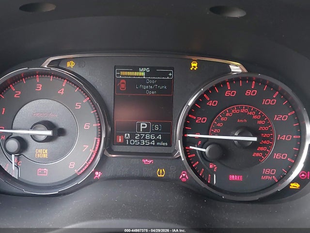 2015 Subaru Wrx Limited მანქანა იყიდება აუქციონზე, vin: JF1VA1G66F8836463, აუქციონის ნომერი: 44987375