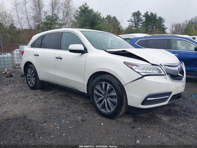 44987512 :رقم المزاد ، 5FRYD4H43GB011848 vin ، 2016 Acura Mdx Technology   Acurawatch Plus Packages/technology Package مزاد بيع