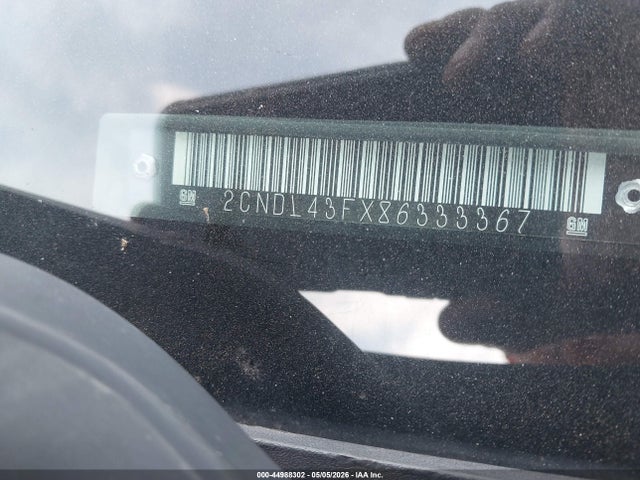 44988302 :رقم المزاد ، 2CNDL43FX86333367 vin ، 2008 Chevrolet Equinox Lt مزاد بيع