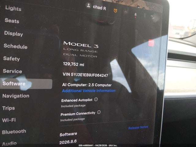 Tesla Model 3 Long Range/performance 2018 5YJ3E1EB9JF064247 Image 16