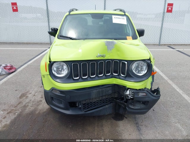 44988540 :رقم المزاد ، ZACCJBAB9JPJ22094 vin ، 2018 Jeep Renegade Sport 4x4 مزاد بيع