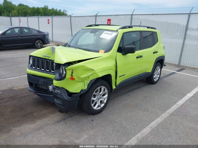44988540 :رقم المزاد ، ZACCJBAB9JPJ22094 vin ، 2018 Jeep Renegade Sport 4x4 مزاد بيع