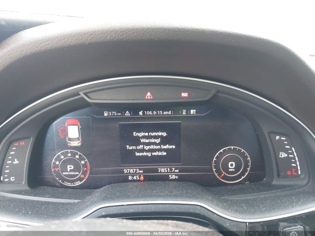 44988886 :رقم المزاد ، WA1LAAF70HD051985 vin ، 2017 Audi Q7 3.0t Premium مزاد بيع