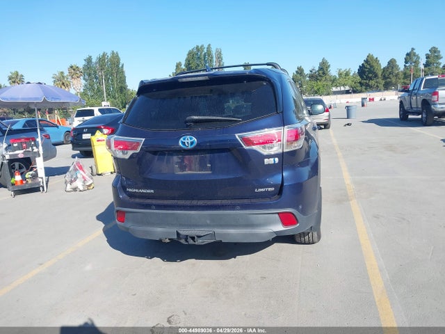 Продаж на аукціоні авто 2015 Toyota Highlander Hybrid Limited Platinum V6, vin: 5TDDCRFH1FS012058, номер лоту: 44989036