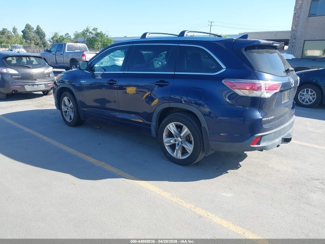 Продаж на аукціоні авто 2015 Toyota Highlander Hybrid Limited Platinum V6, vin: 5TDDCRFH1FS012058, номер лоту: 44989036